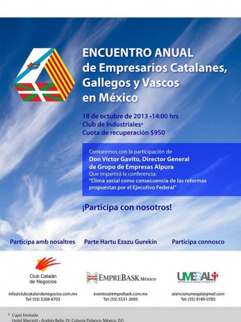Encuentro Anual empresarios Catalanes, Gallegos y Vascos